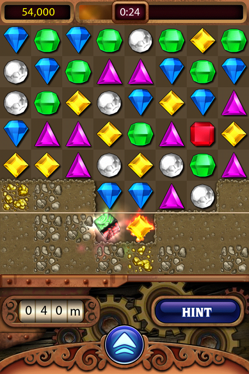 Bejeweled mobile game