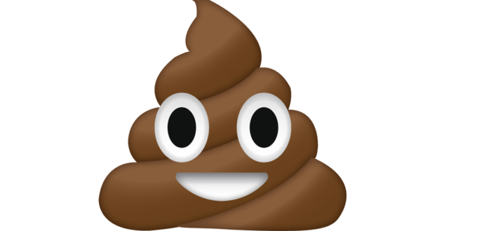 Augmented reality that turns Metro's logo into the poop emoji.
