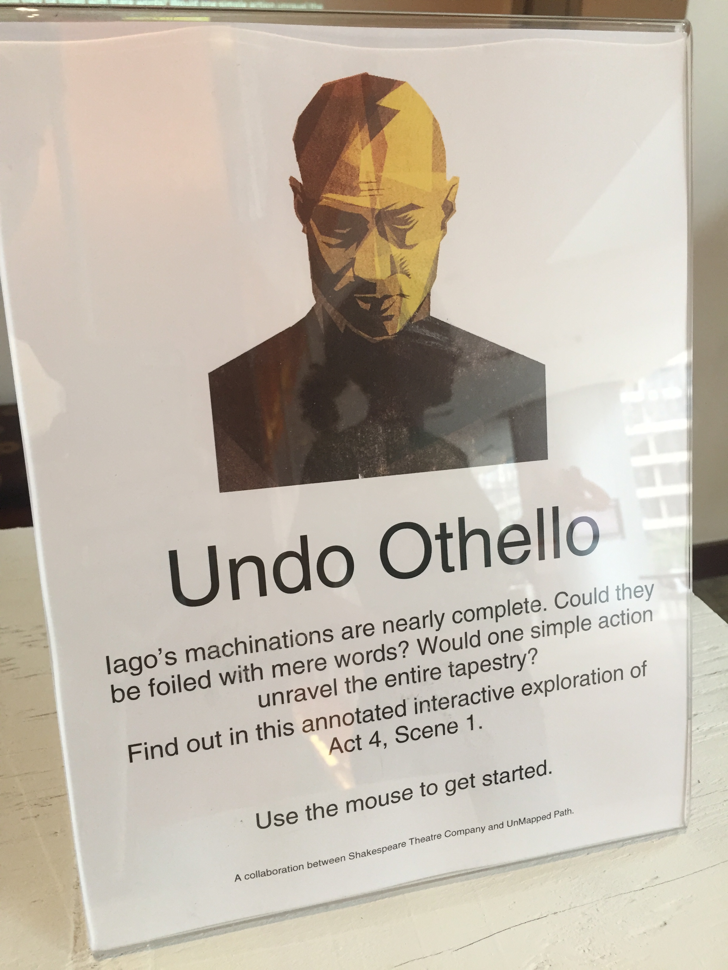 Undo Othello Lobby Sign