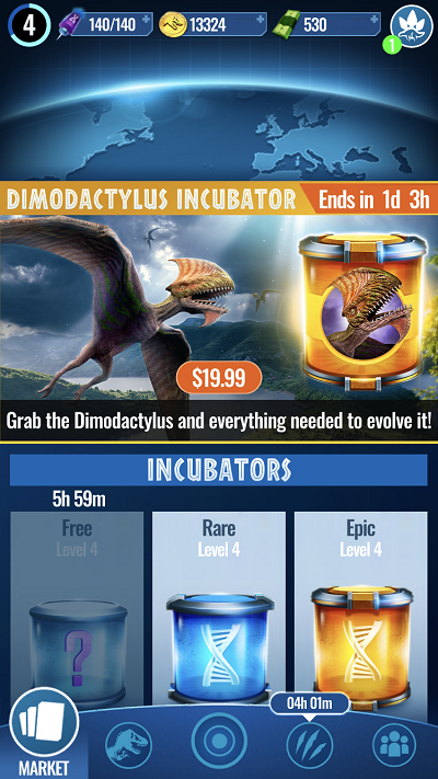 Jurassic World Alive location based game